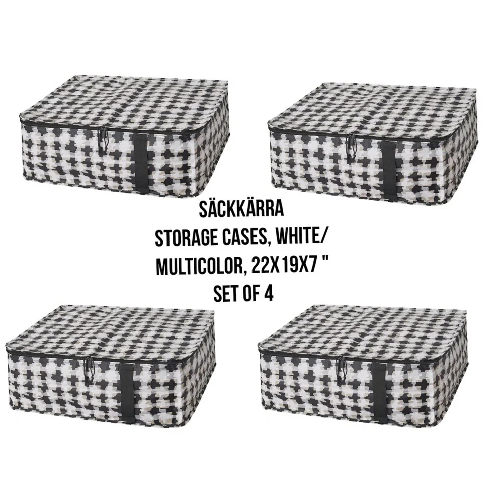 Multicolor Storage Cases Set of 4